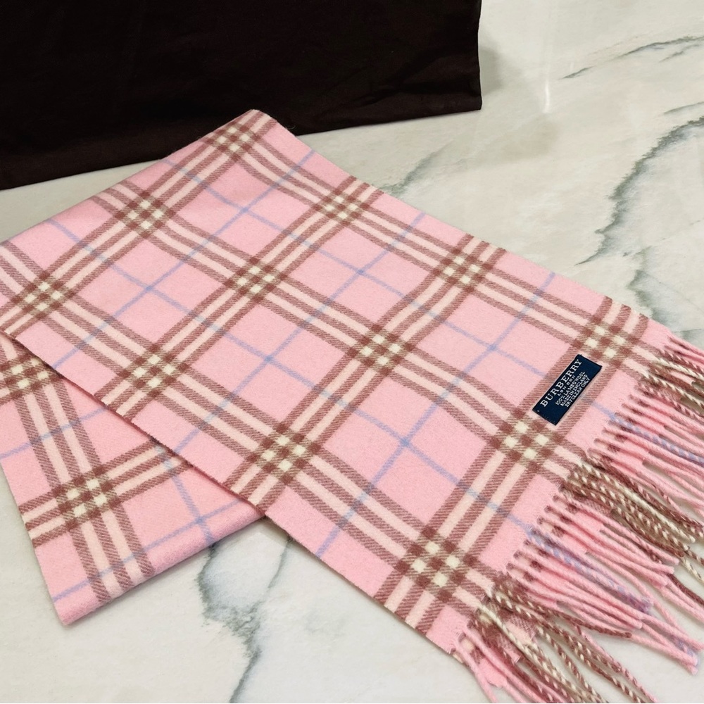 Burberry Pink Wool Scarf